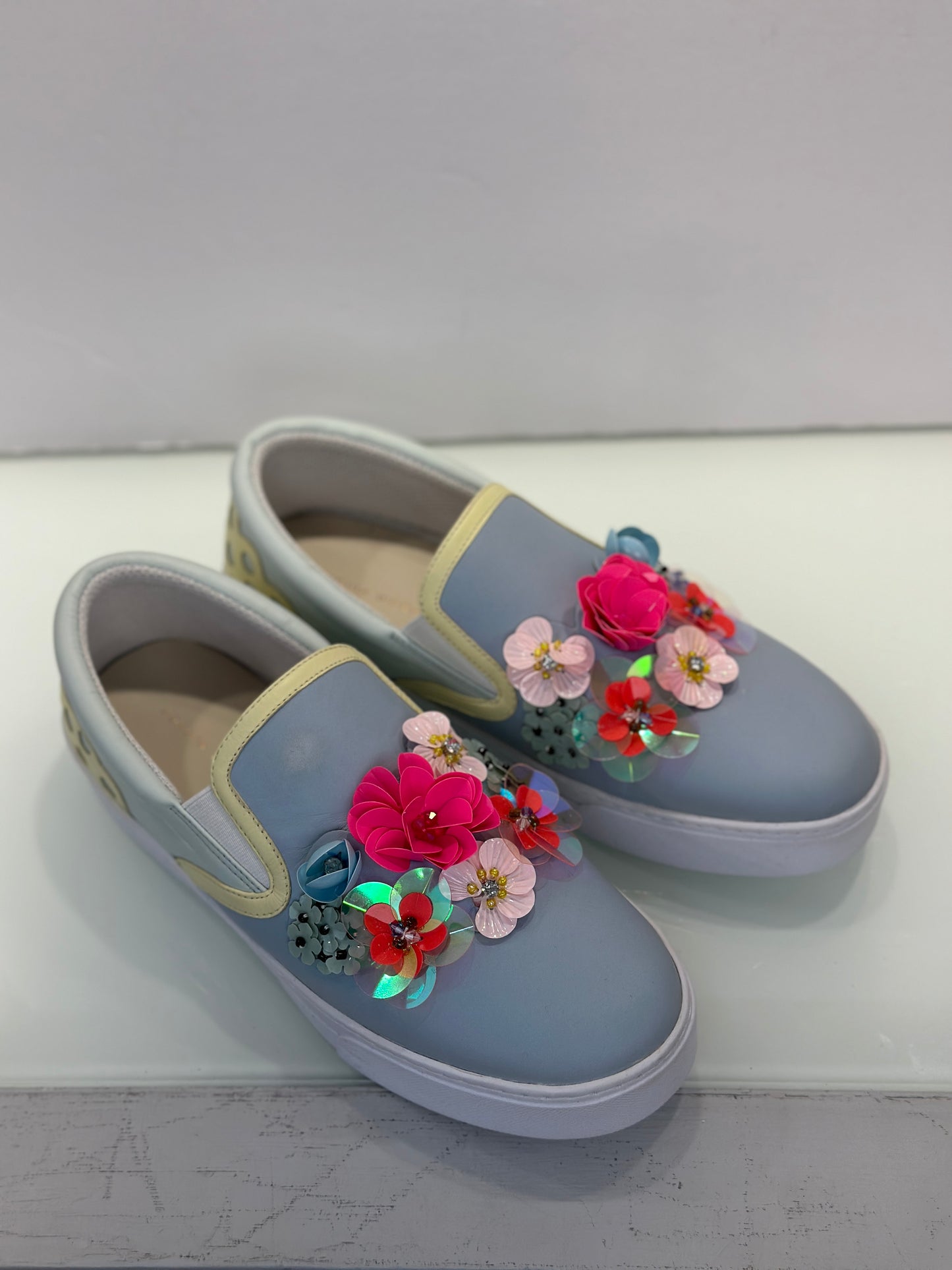 SOPHIA WEBSTER Silp ons with flowers details / US8.5-EU39.5
