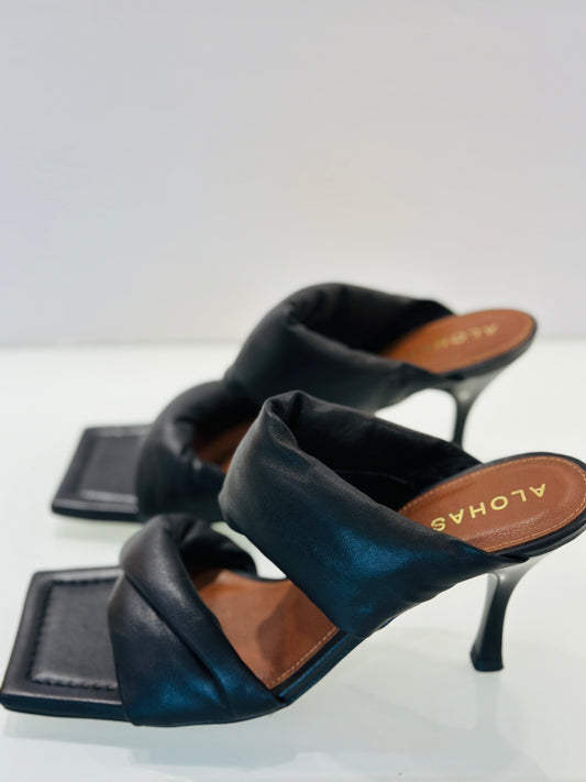 ALOHAS leather heeled sandals/ 7.5-38