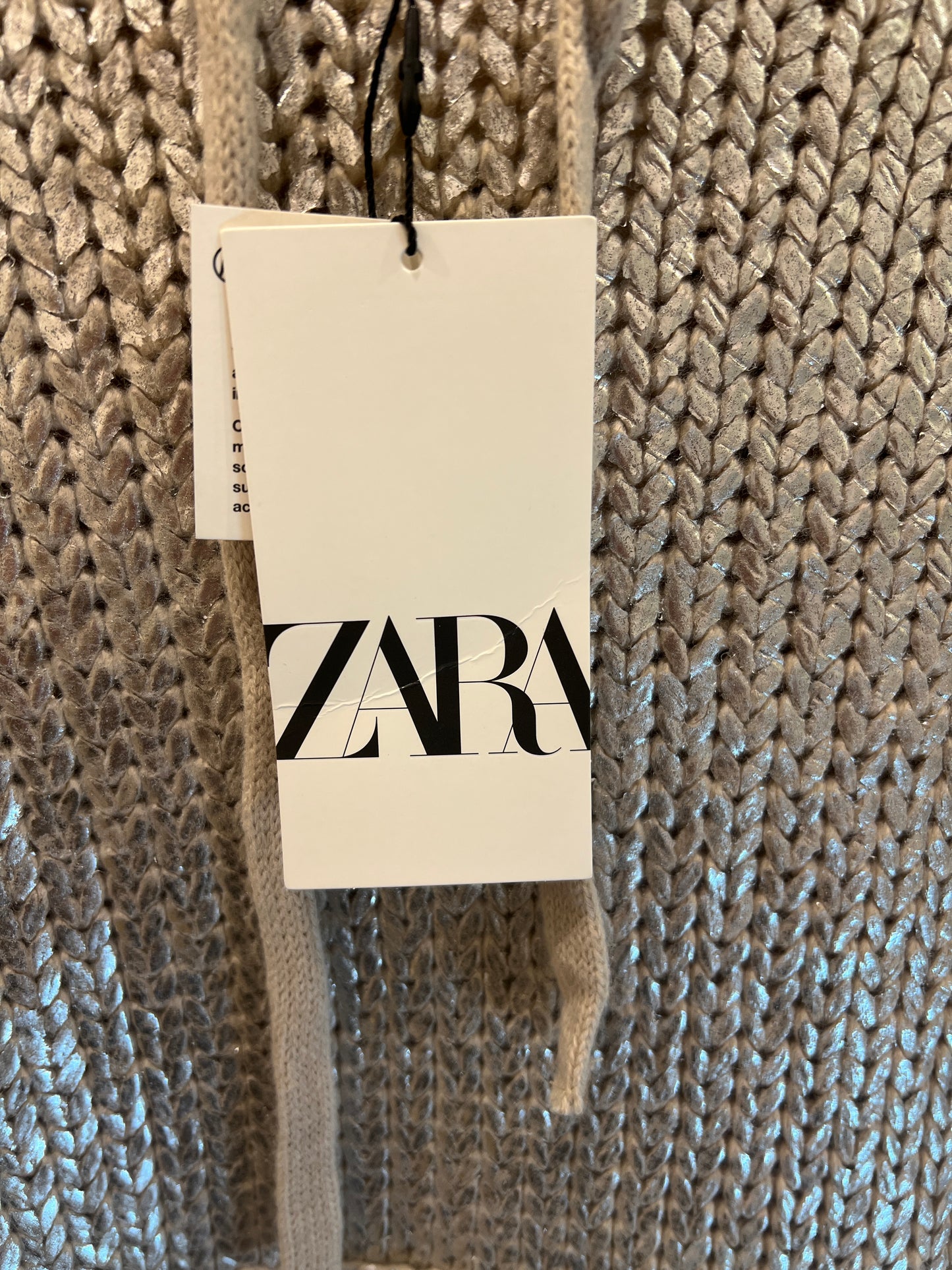 ZARA silver hoodie NWT/ S