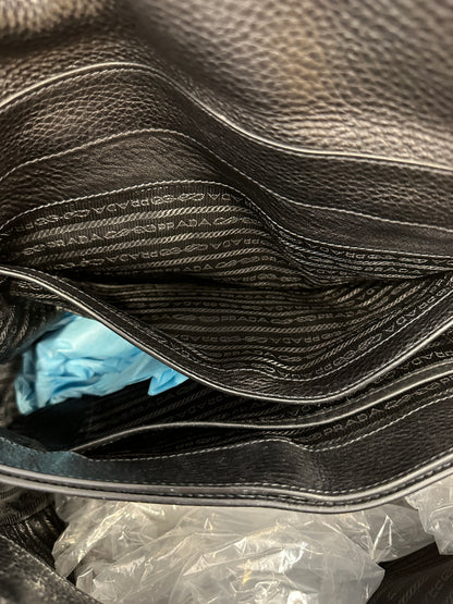 PRADA Leather Large Tote with Multi Pockets