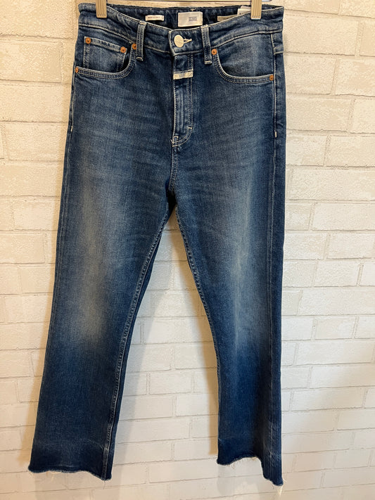CLOSED straight frayed  jeans/ 26-S