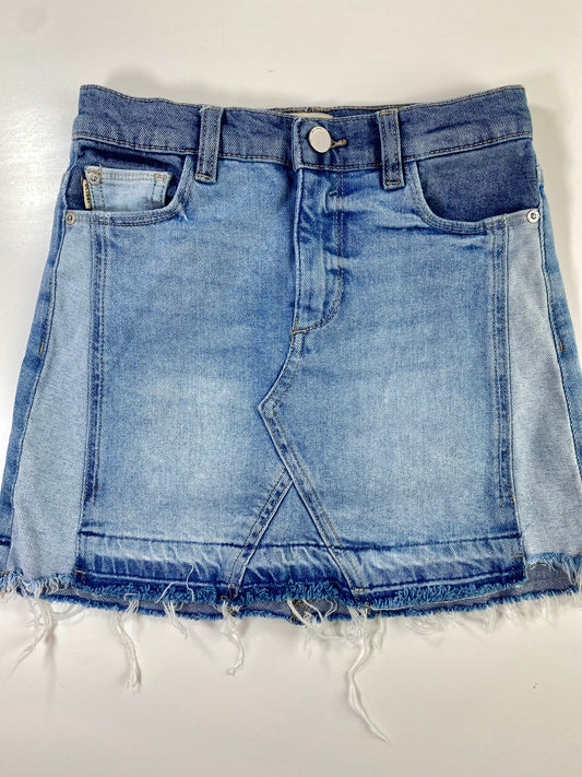 DL1961 distressed denim skirt/ 12Y