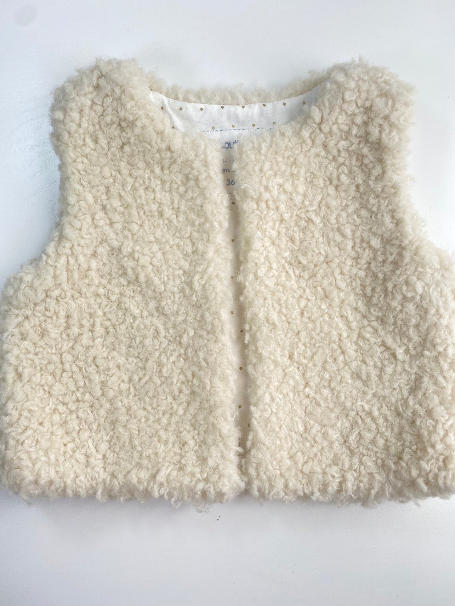 BOUTCHOU faux shearling vest/ 3Y