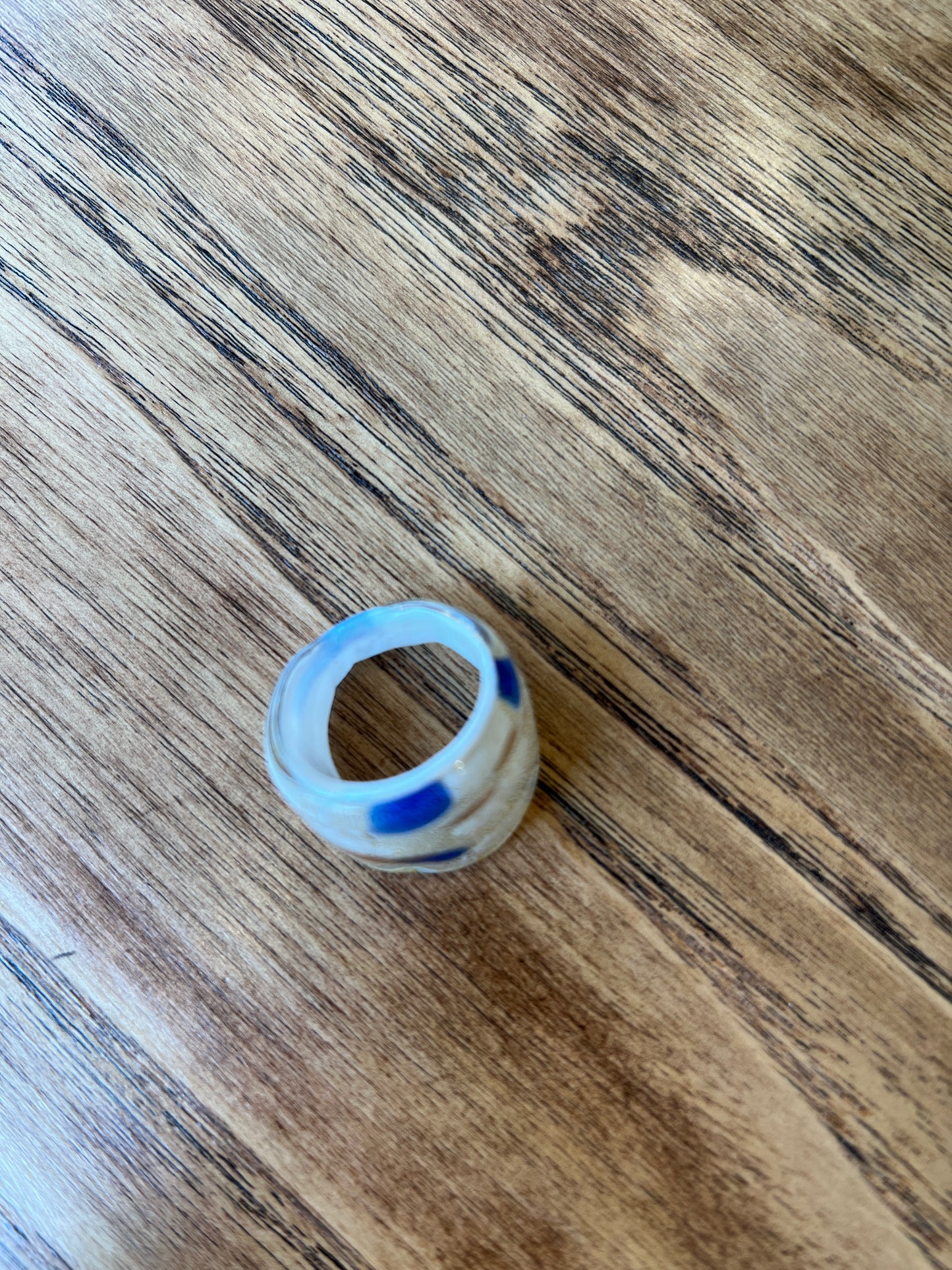 Glass large ring