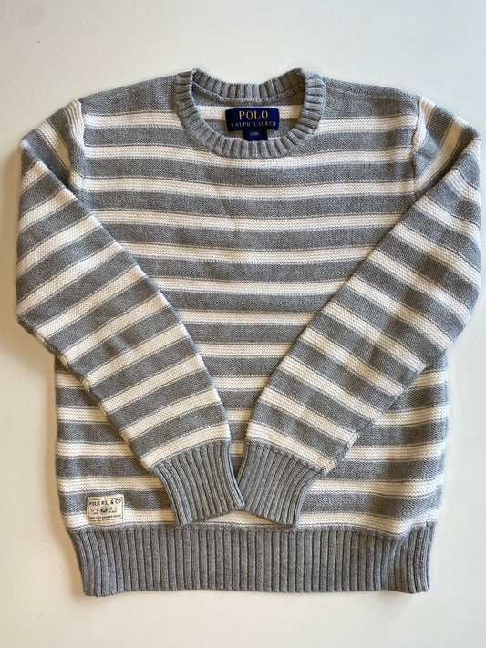 POLO RL cotton stripped sweater/ 8Y