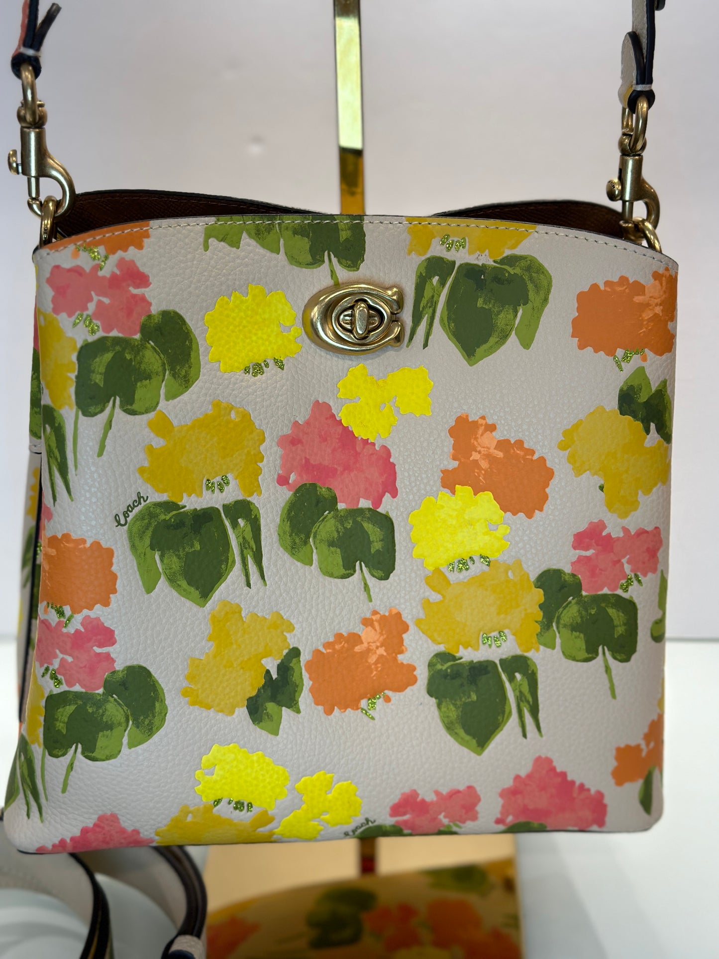 COACH Floral Print Willow Bucket bag