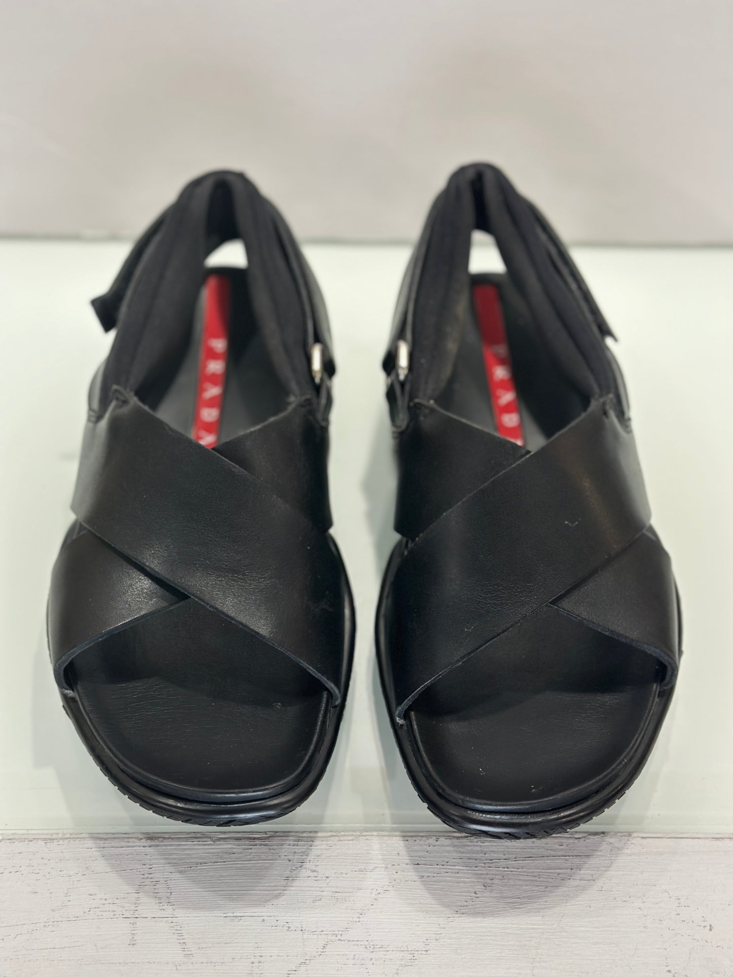 PRADA leather sandals/ 36.5