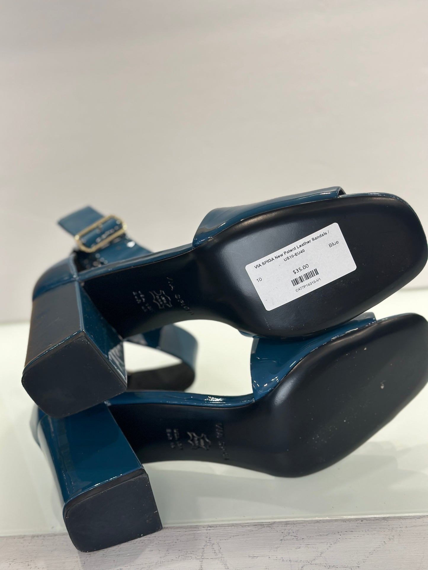 VIA SPIGA New Patent Leather Sandals / US10-EU40
