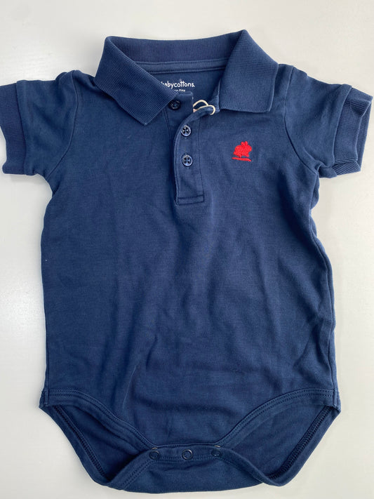 BABYCOTTONS polo bodysuit SS / 9M