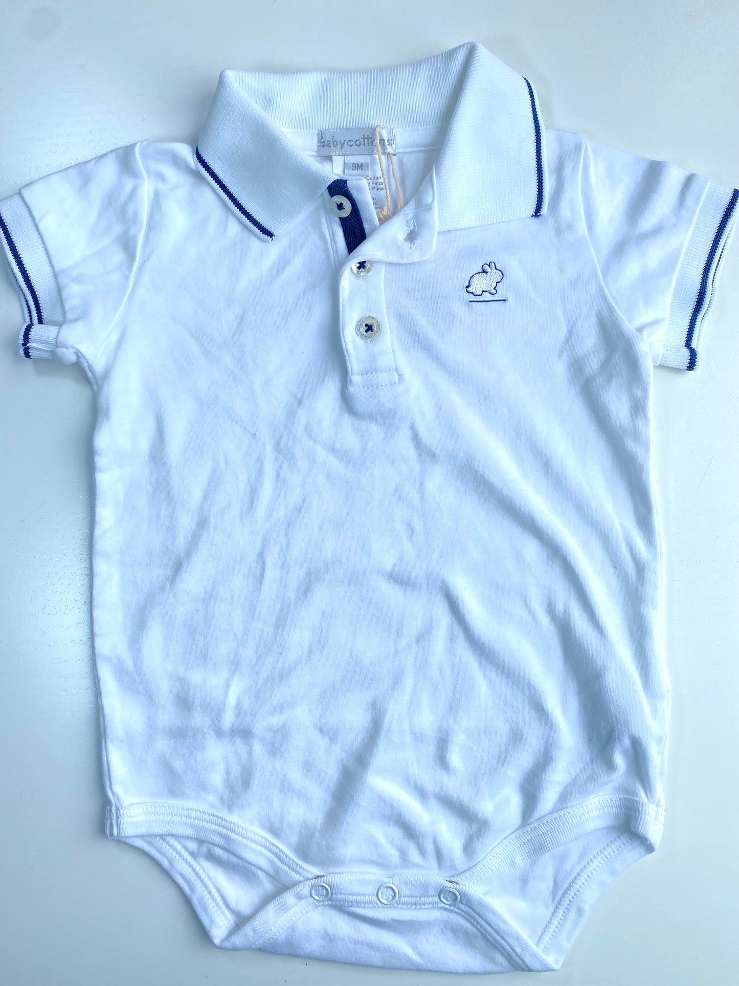 BABYCOTTONS Polo Bodysuit boy SS / 9M