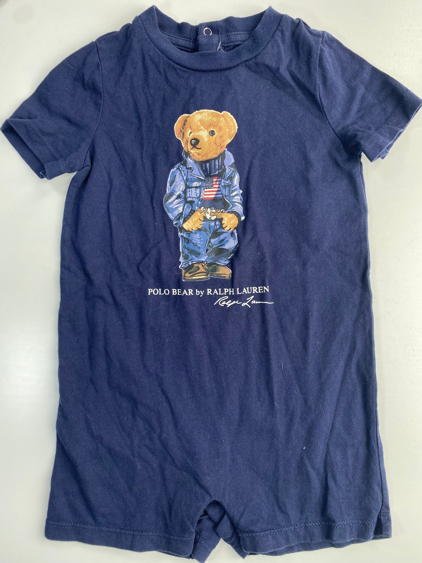 RALPH LAUREN Overall Tee Shirt Size 12M