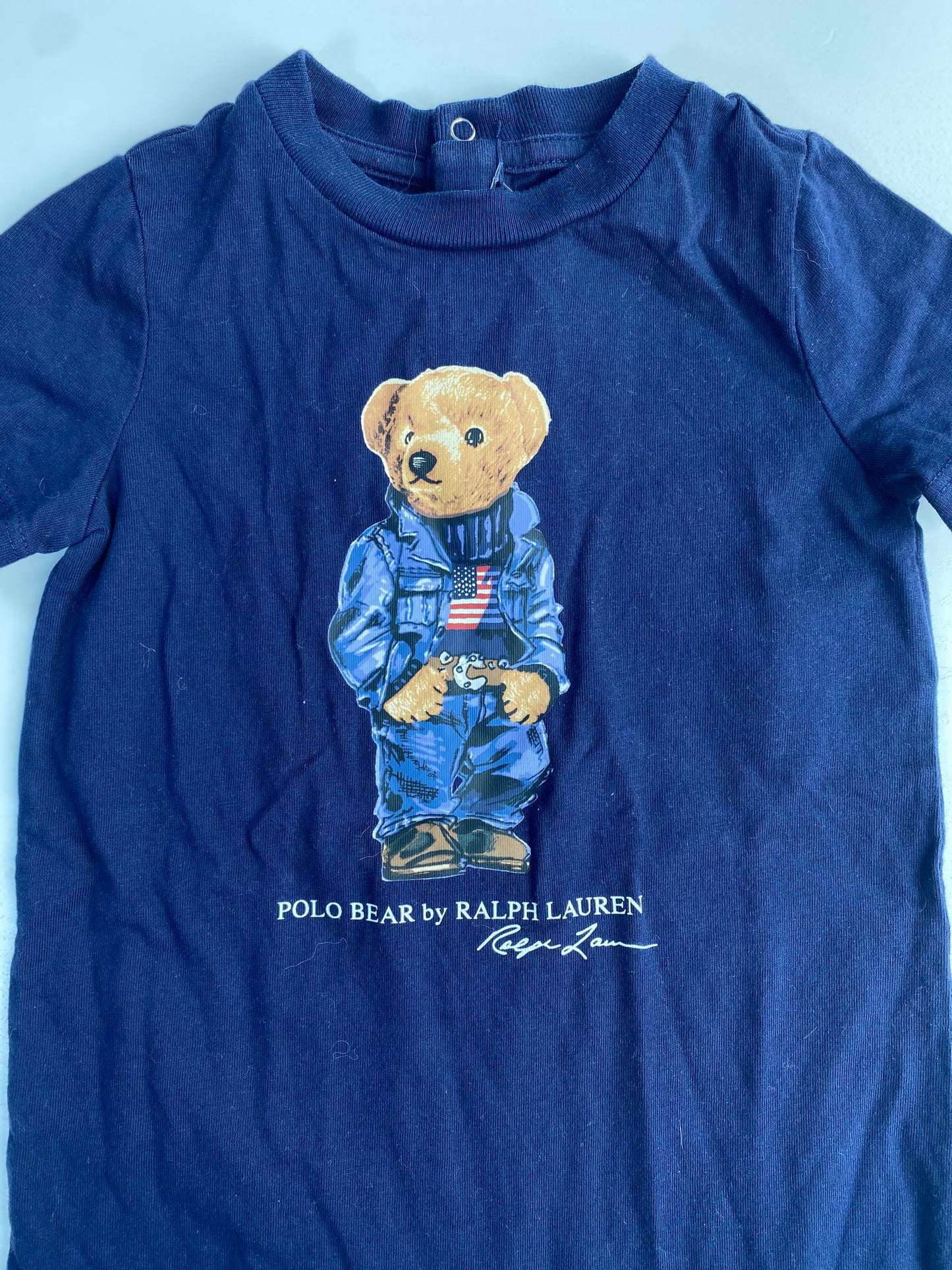 RALPH LAUREN Overall Tee Shirt Size 12M