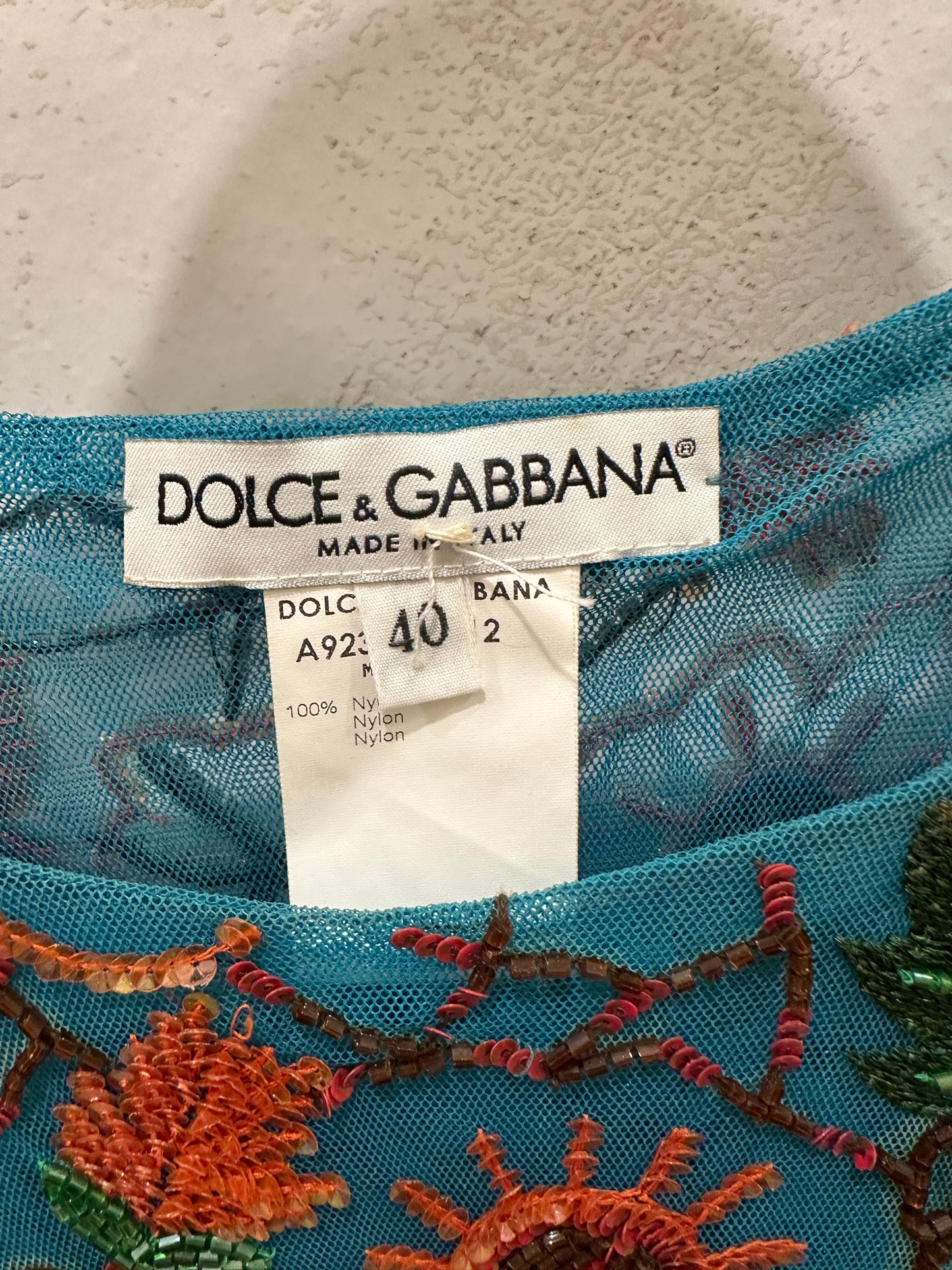 DOLCE & GABBANA Sleeveless sequins Top / S-IT40