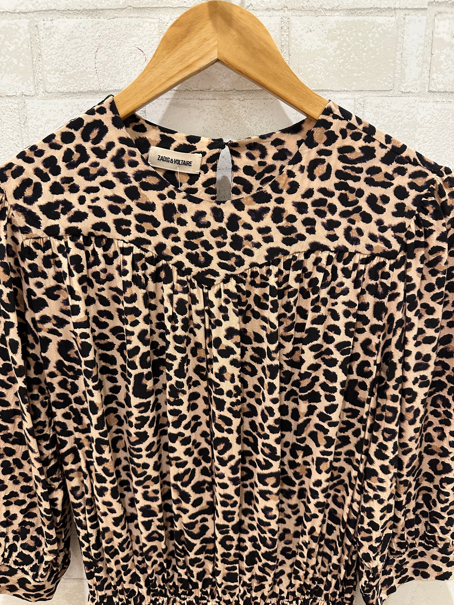 ZADIG & VOLTAIRE LS Leopard Dress / S