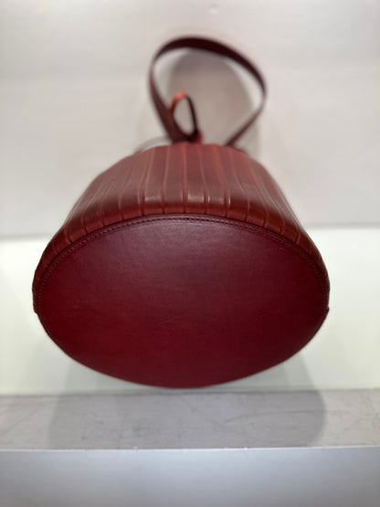 MANSUR GAVRIEL Leather Pleated Bucket Bag