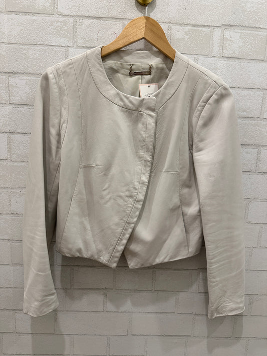 DVF Leather Jacket / S