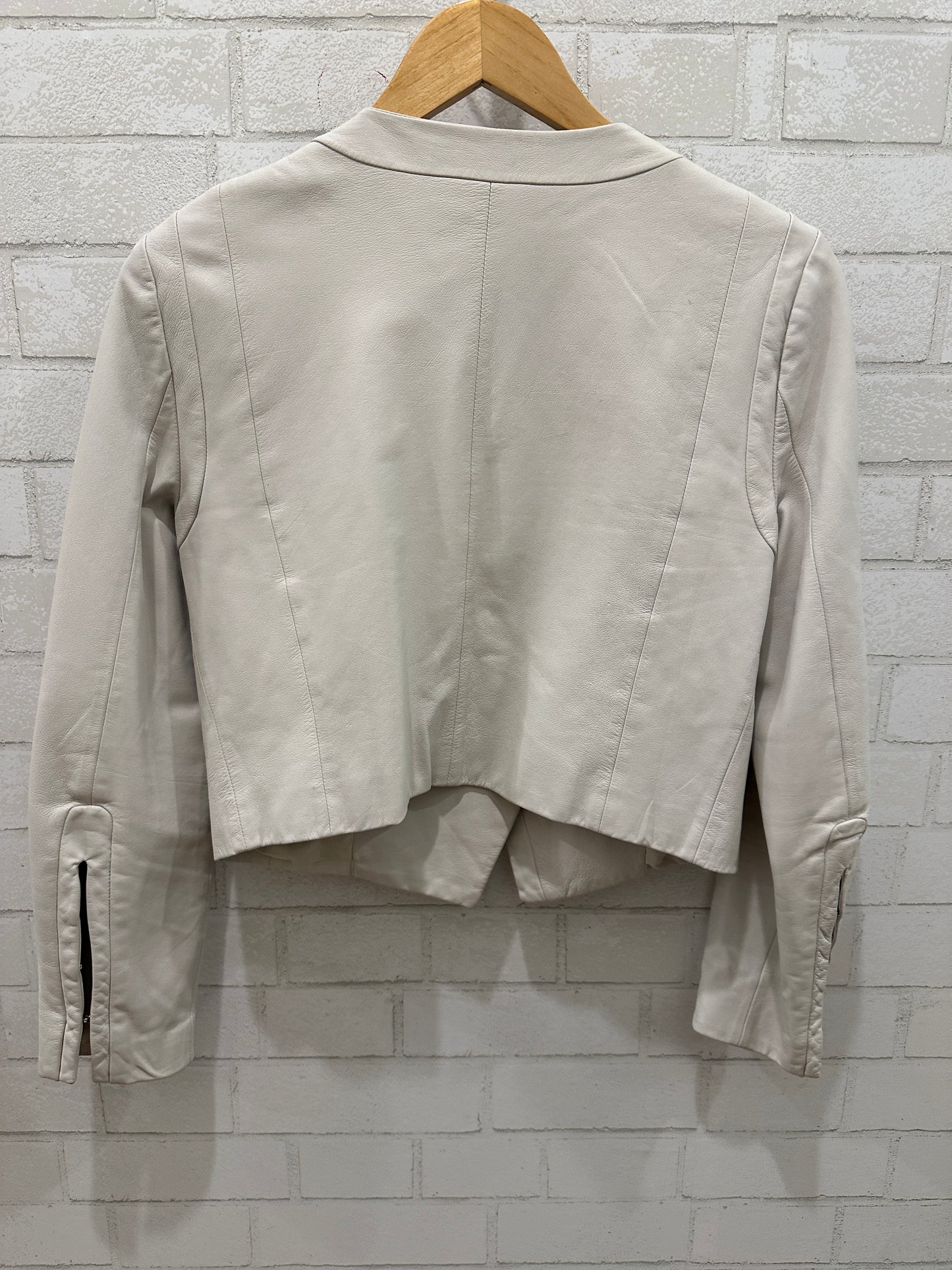 DVF Leather Jacket / S