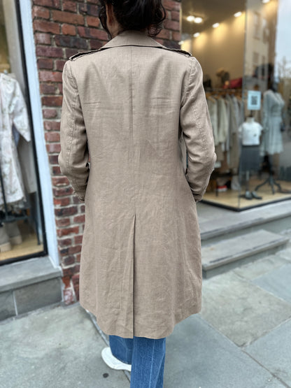 PAUW linen trench coat / S-1