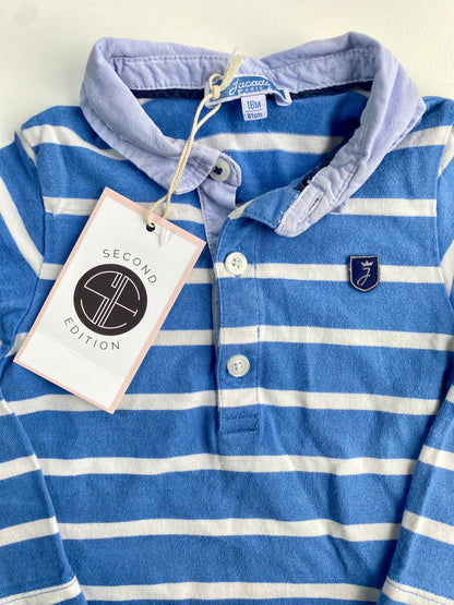 JACADI ls polo tshirt / 18m