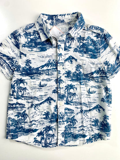 NEXT ss Hawaiian shirt / 18-24M