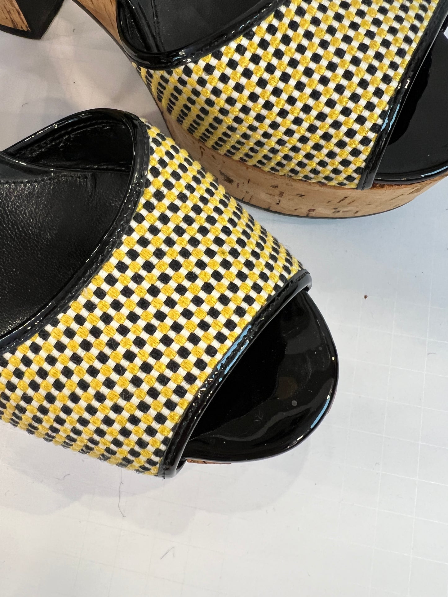 FENDI platform cork sandals/ 39-8.5
