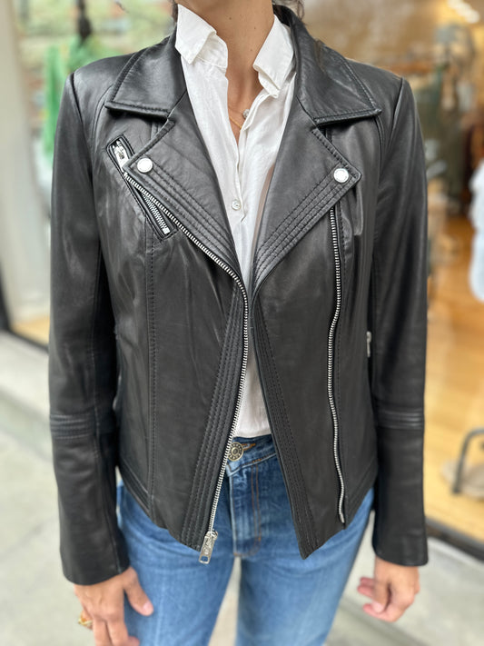 MADEWELL Leather Biker Jacket / XXS