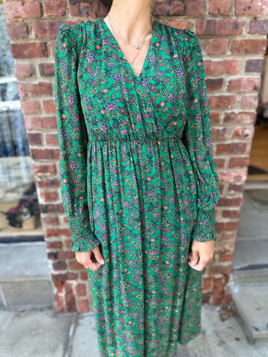 BODEN NWT LS MIdi Dress / S-US4