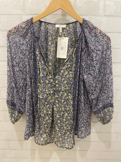 JOIE Silk flower top ls/ XS