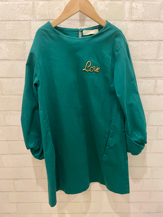 ZARA LS Love dress / 9Y