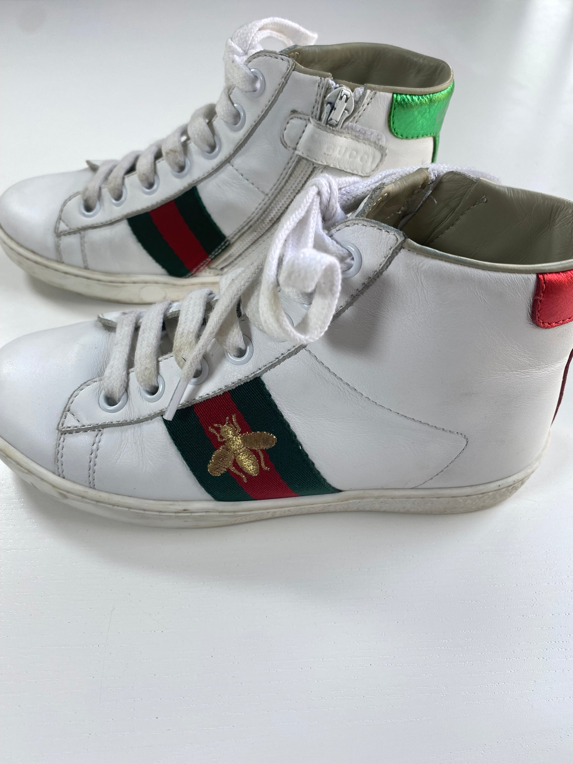GUCCI Ace hi top sneakers 30 12 Second Edition NY