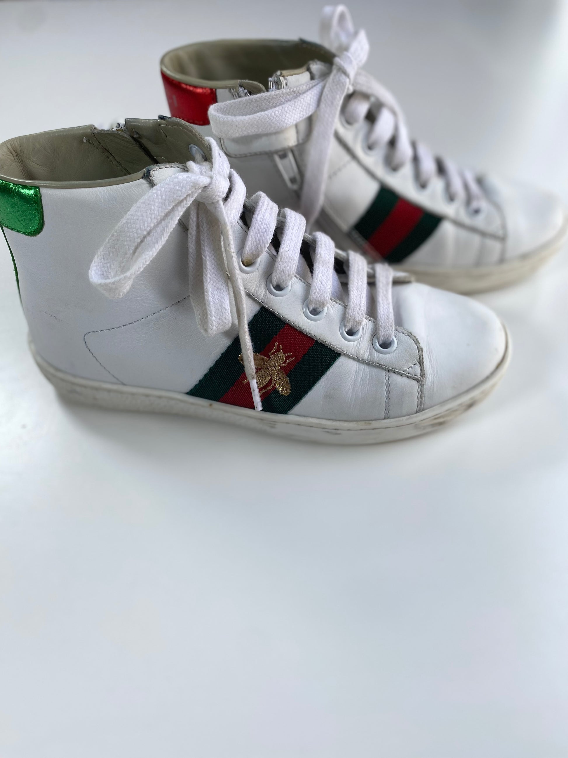 GUCCI Ace hi top sneakers 30 12 Second Edition NY