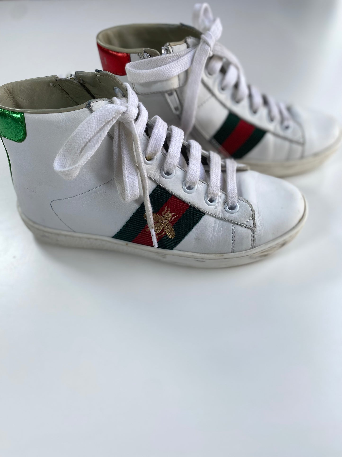 GUCCI Ace hi top sneakers/ 30-12