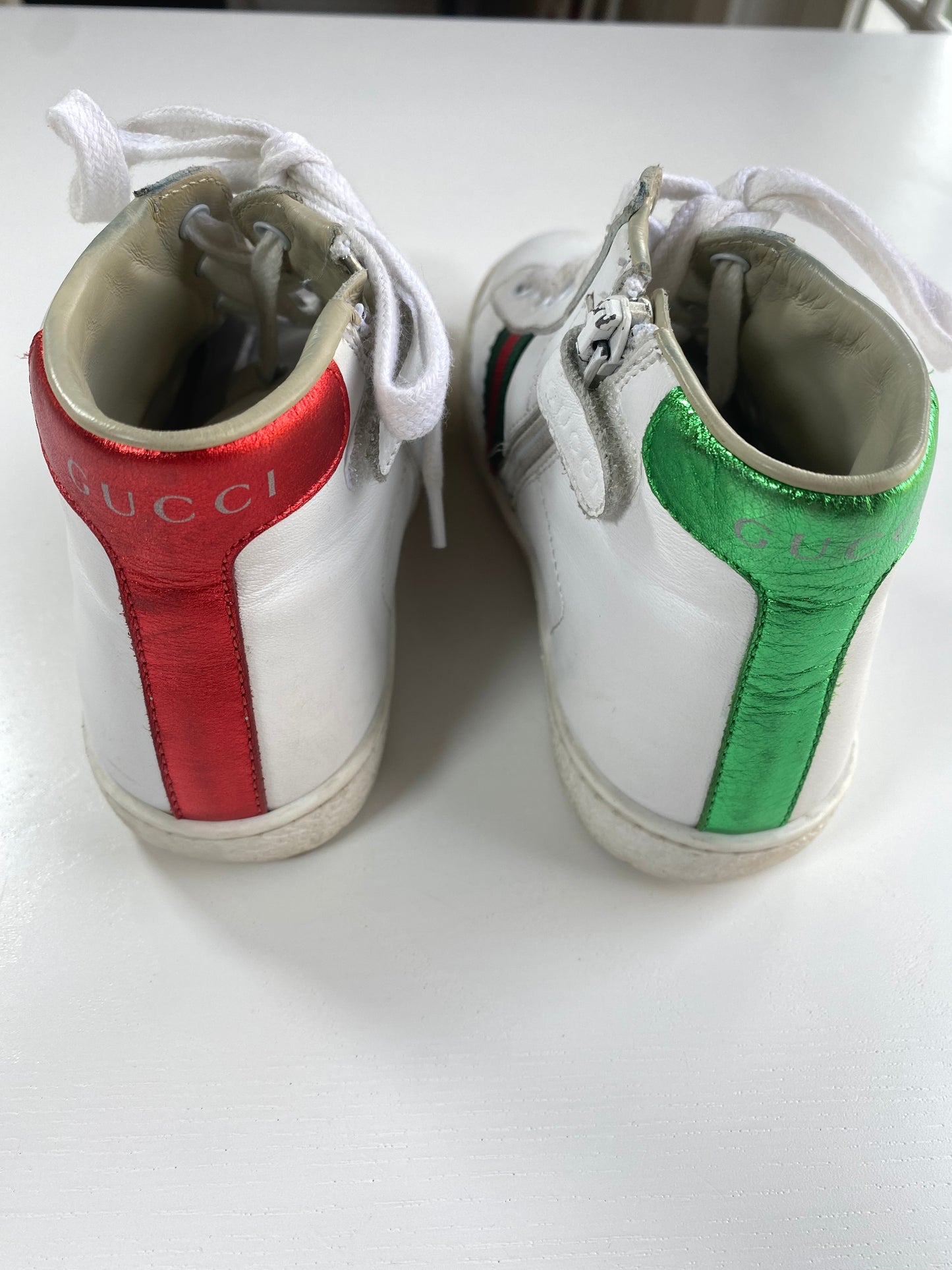 GUCCI Ace hi top sneakers/ 30-12