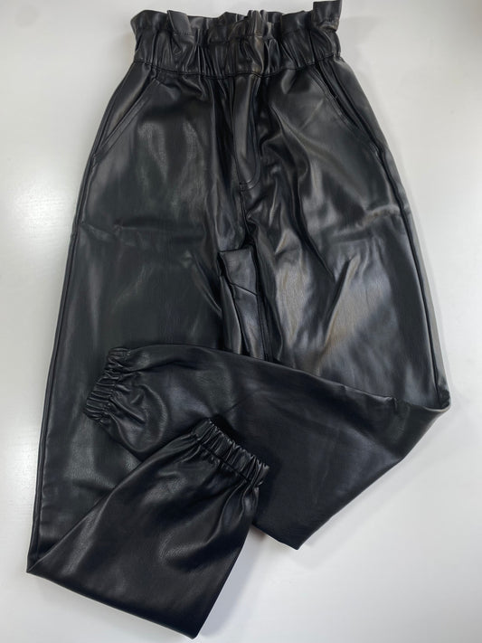 VINTAGE HAVANA faux leather pant/ 12-14Y
