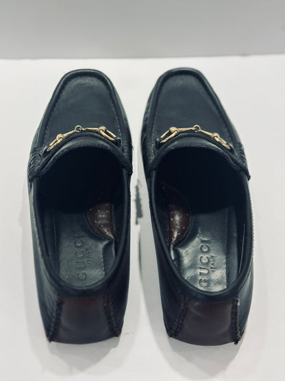 GUCCI Horsebit Leather Loafers / US7-EU37.5