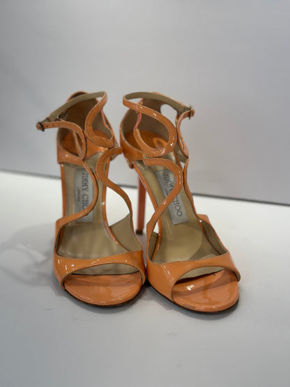 JIMMY CHOO Patent High Sandals / US6.5-EU37