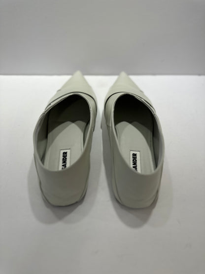 JIL SANDER Pointy Leather Flats / US9-EU40