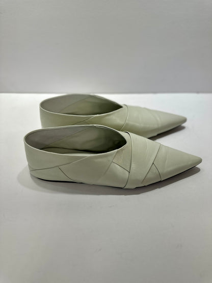 JIL SANDER Pointy Leather Flats / US9-EU40