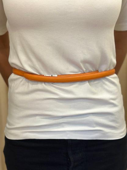 TERRY STACK Leather belt with velcro