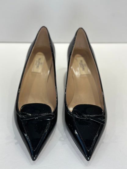 VALENTINO Kitty Heels Patent Leather Pumps NWT/ 39-8.5