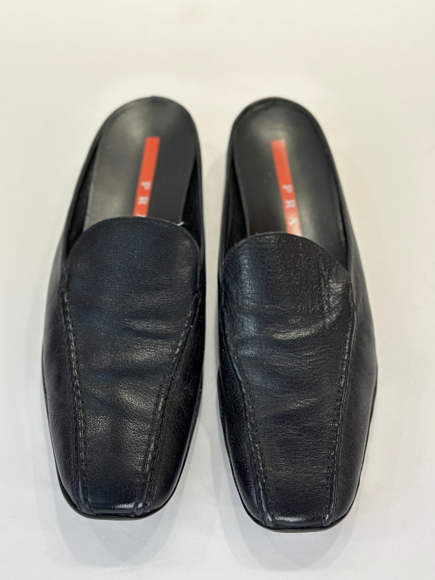 PRADA Leather Slip ons / US6-EU36