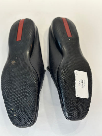 PRADA Leather Slip ons / US6-EU36