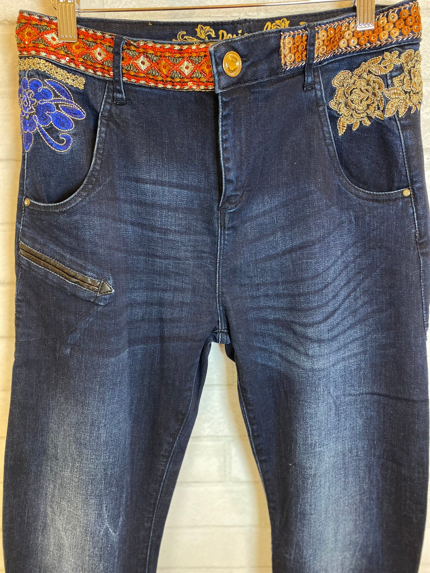 DESIGUAL Denim with embroideries / M-27/28