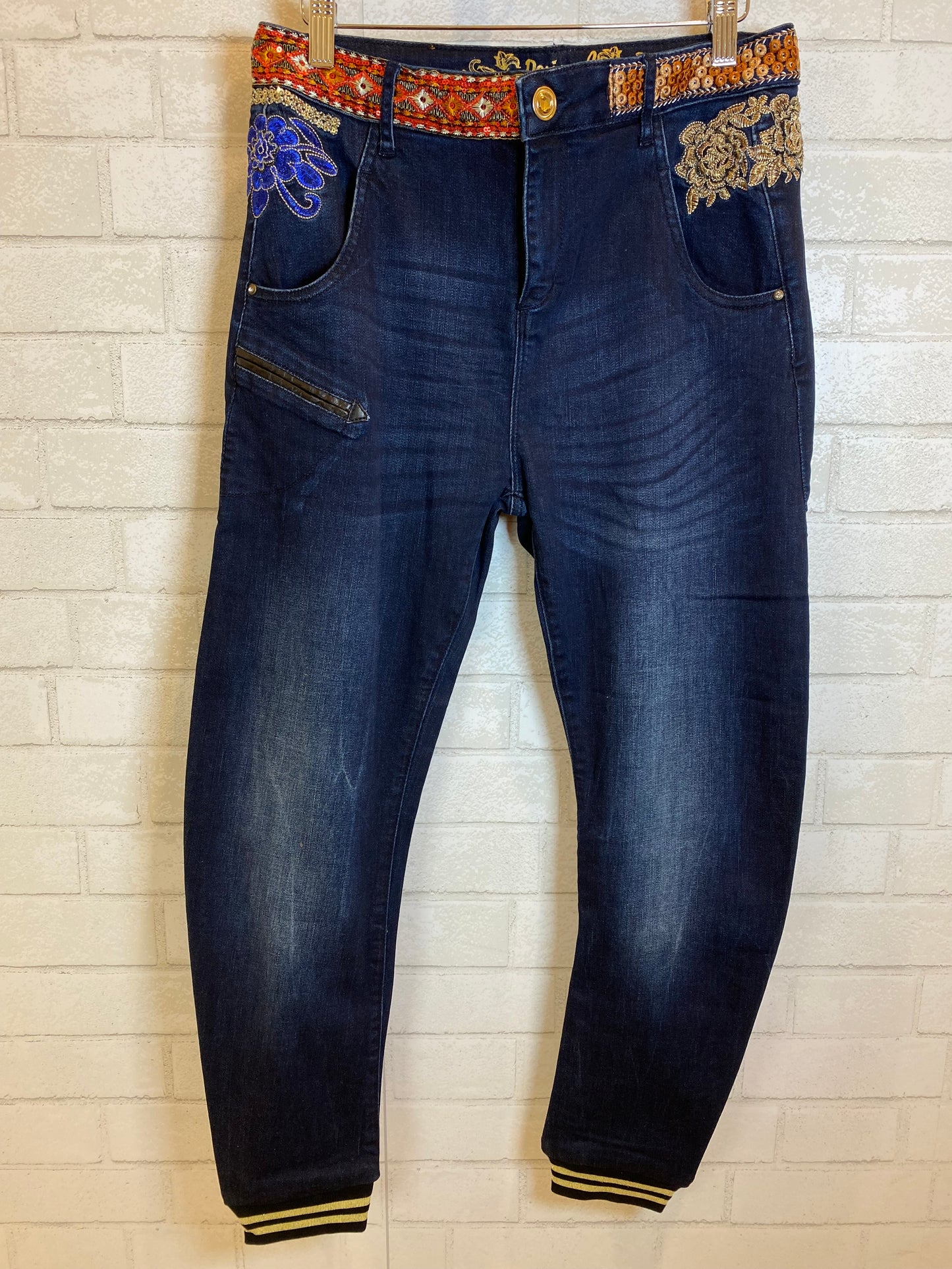 DESIGUAL Denim with embroideries / M-27/28