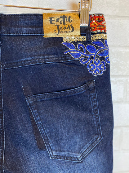 DESIGUAL Denim with embroideries / M-27/28