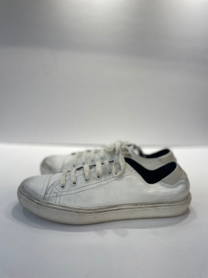 SAINT LAURENT white leather Sneakers/ 39