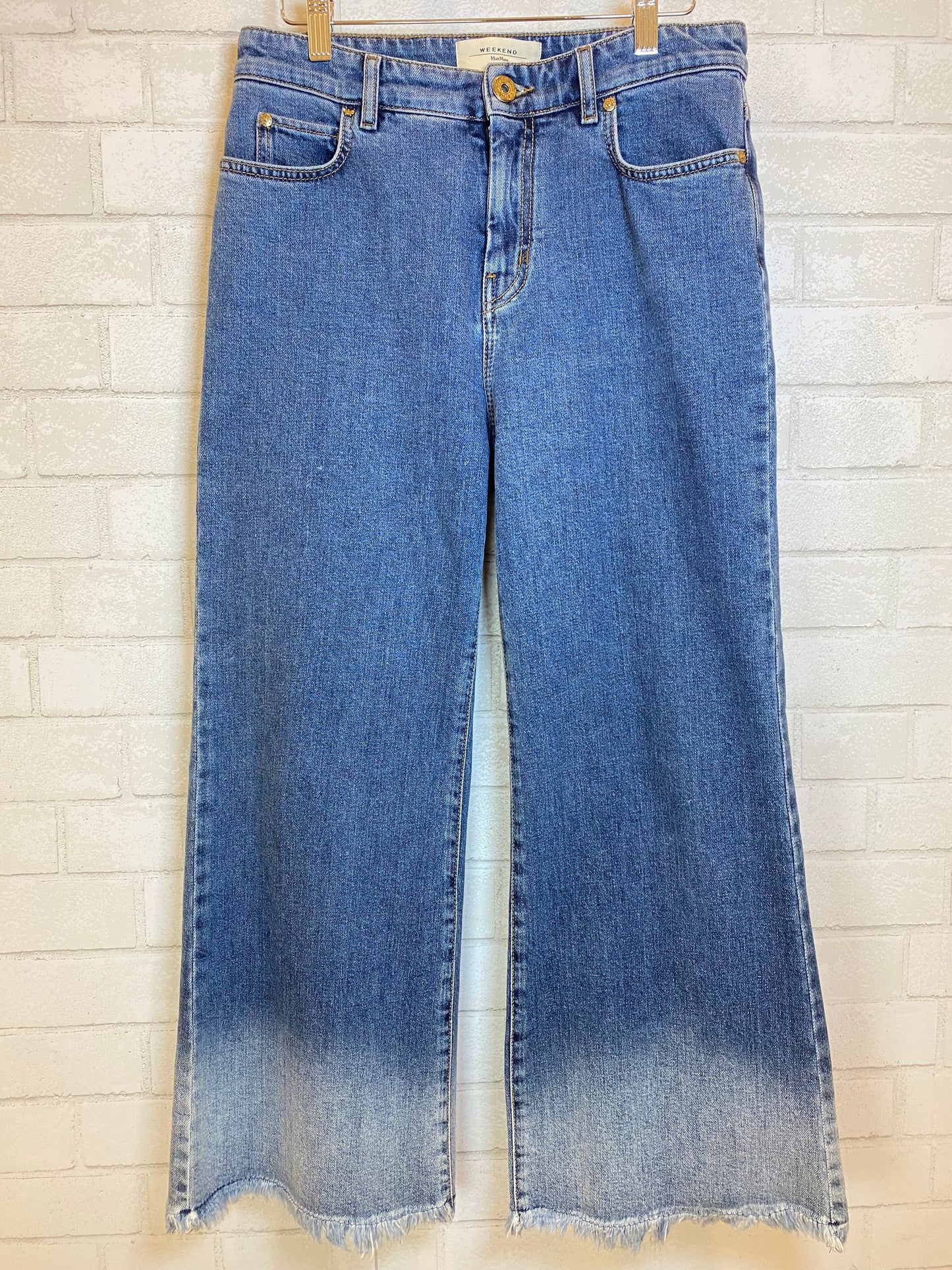 WEEKEND MaxMara Wide Frayed jeans/ M