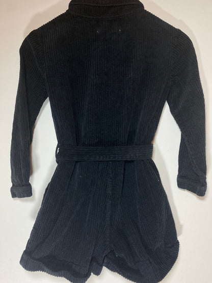 ZARA Short Velvet Jumpsuit LS / 9Y