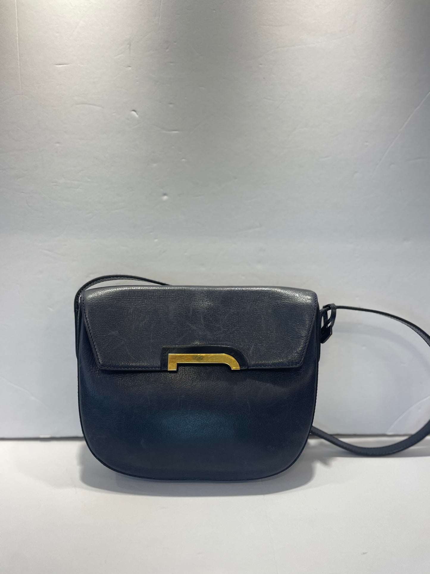 DELVAUX Woven Leather Cross Body Bag