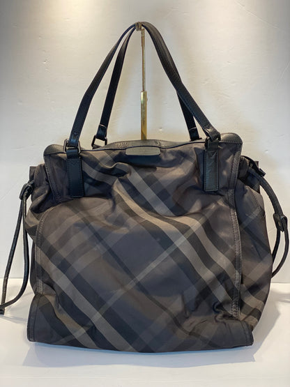 BURBERRY Canvas Tartan Tote